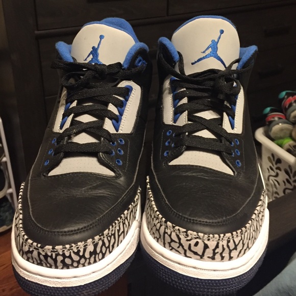 AIR JORDAN 3 RETRO 'SPORT BLUE' - Picture 3 of 4