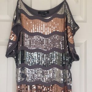 Metallic Sequined Top