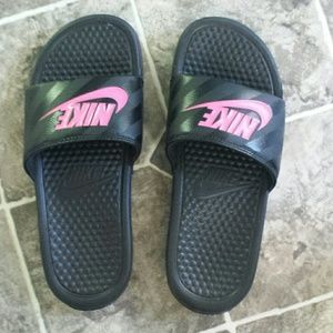 New Pink and Black Nike Sports Sandals