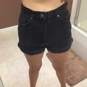 Vintage high waisted black jeans