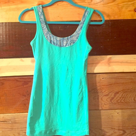 Lululemon Teal Yoga Tank Top EUC 4