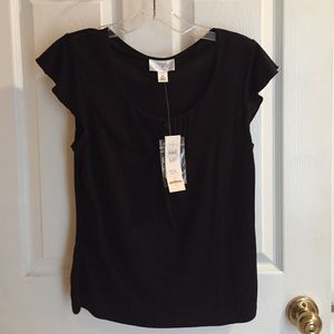 Black cap sleeve shirt from LOFT