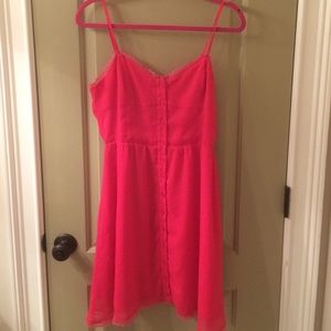 Hot pink dress
