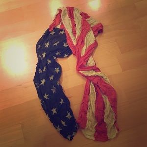 Vintage American flag scarf