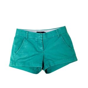 J Crew • 3" chino shorts • size 00 •