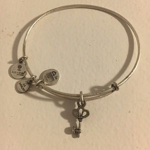 Alex and Ani silver key bracelet