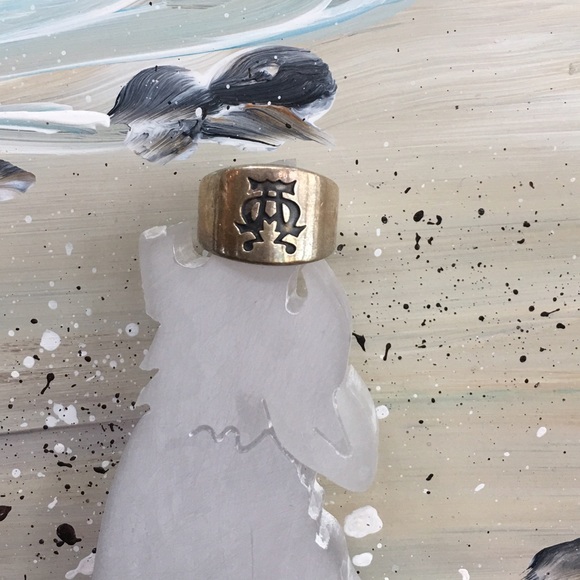 Rare James Avery Alpha Omega Ring