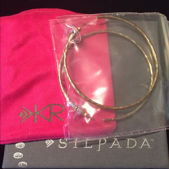 Silpada brass earrings