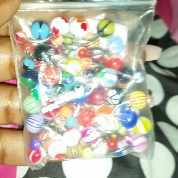 Assortment of belly button rings