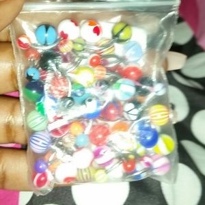 Assortment of belly button rings
