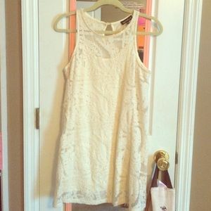 White, Creamy New Lace Dress, Short Small