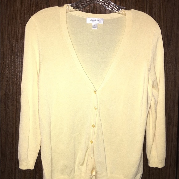 Dressbarn yellow cardigan