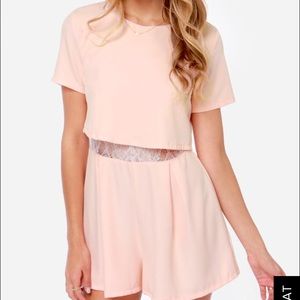 Pale pink Lulu's romper