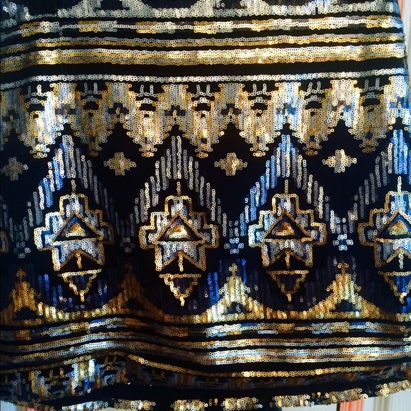 Sequined Short Party Skirt