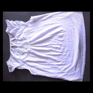 Loft Flutter Sleeve Eyelet top