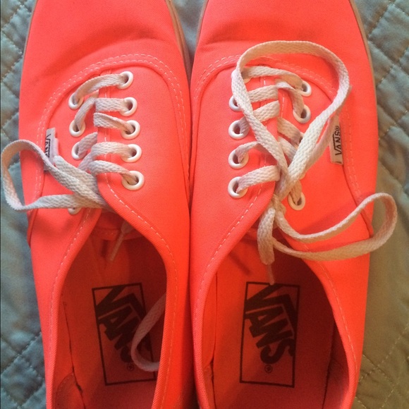 Neon Pink Vans Good Condition washable