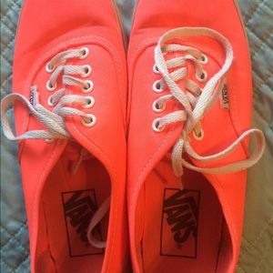 Neon Pink Vans Good Condition washable