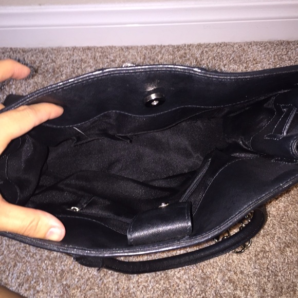 Bebe Genuine Leather Tote - Picture 3 of 3