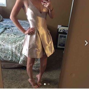 Gorgeous Light Pink Metallic Occasion Dress!