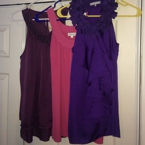 3 Sleeveless Top Bundle size L MINT condition