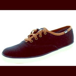 keds Champion WOOL Black Sneakers Oxford Shoes