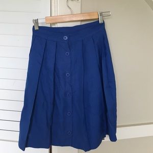 Pleated A-line Skirt