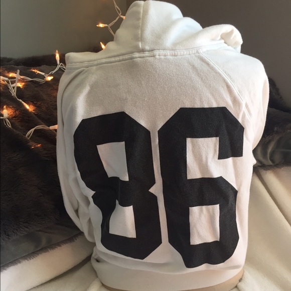 Pink 86 zip-up hoodie