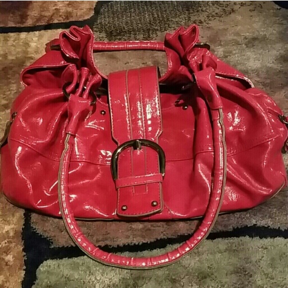 Clark's brand cherry red purse