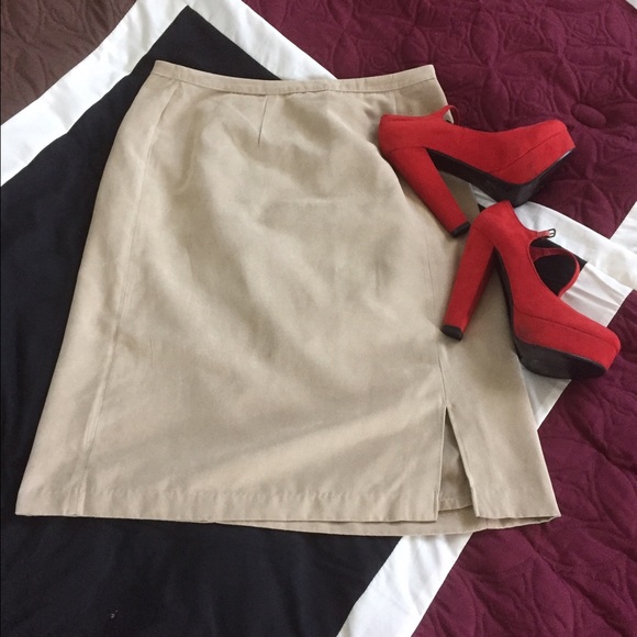 Sonoma Tan Suede Skirt