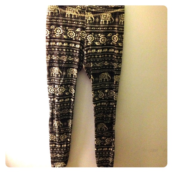 Truly Madly Deeply elephant print leggings