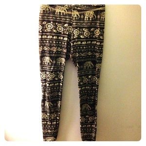 Truly Madly Deeply elephant print leggings