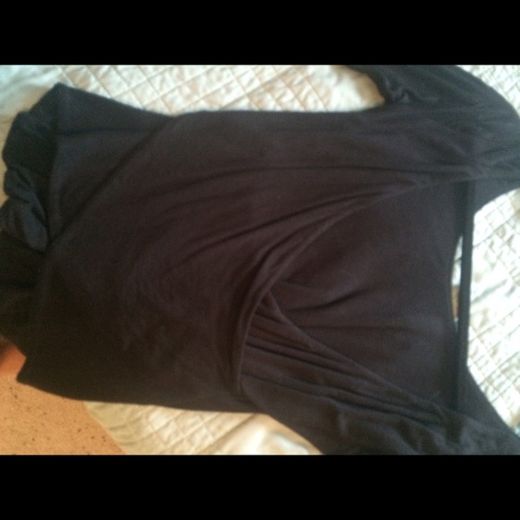 Black Charlotte Russe Top Twisted back