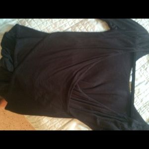 Black Charlotte Russe Top Twisted back