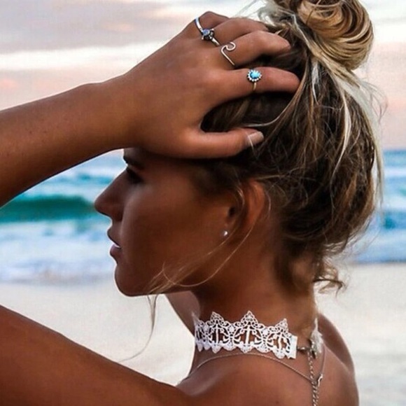 🎉HP!🎉 Boho Lace Tattoo Choker Necklace