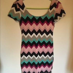 Zigzag Bodycon Dress