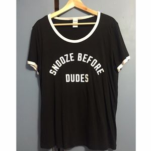 PINK Victoria's Secret Snooze Before Dudes Top