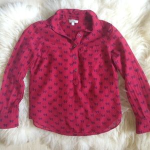 J Crew Bow Button Down $12Ⓜ️