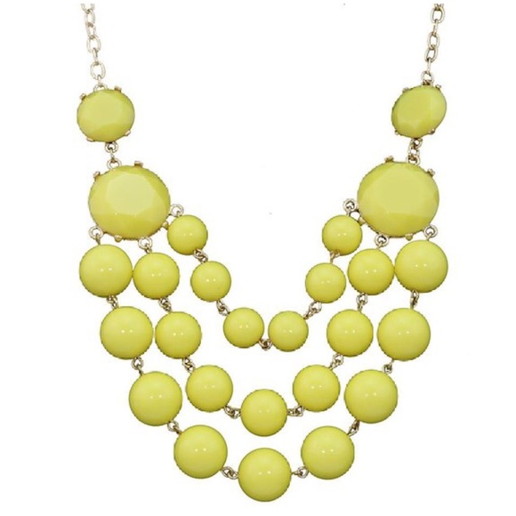 Jewelry - YELLOW BUBBLE STATEMENT NECKLACE