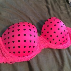 Pink strapless push-up