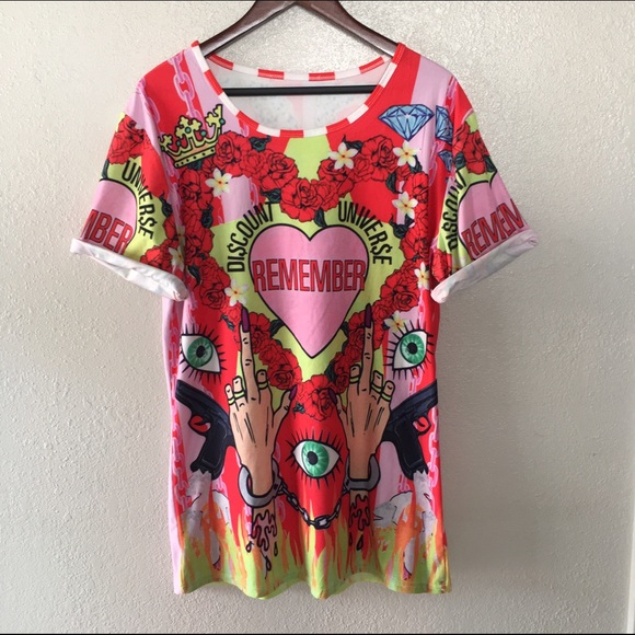 Discount Universe Tops - DISCOUNT UNIVERSE ONE SIZE T SHIRT TOP