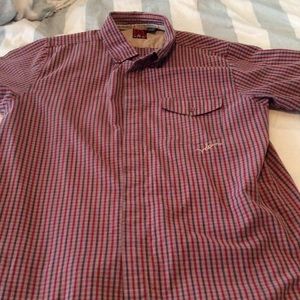 Volcom s/s button up shirt, size L large men's