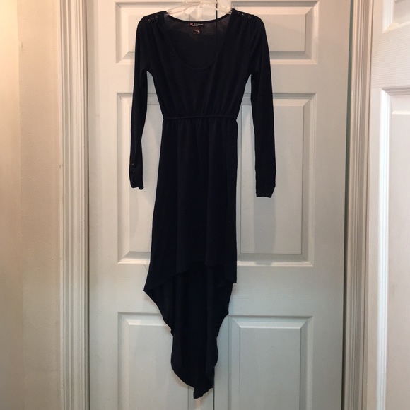 Navy high low dress