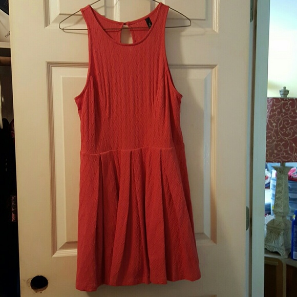 Burnt orange knee length dress