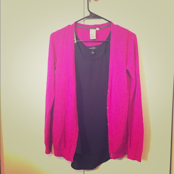Fuschia Cardigan