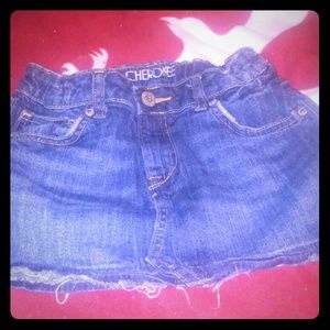 Girls blue jean skirt Cherokee 10