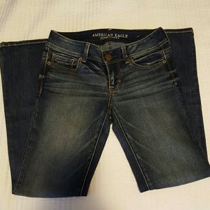 American Eagle boot cut jeans. Semi light wash.