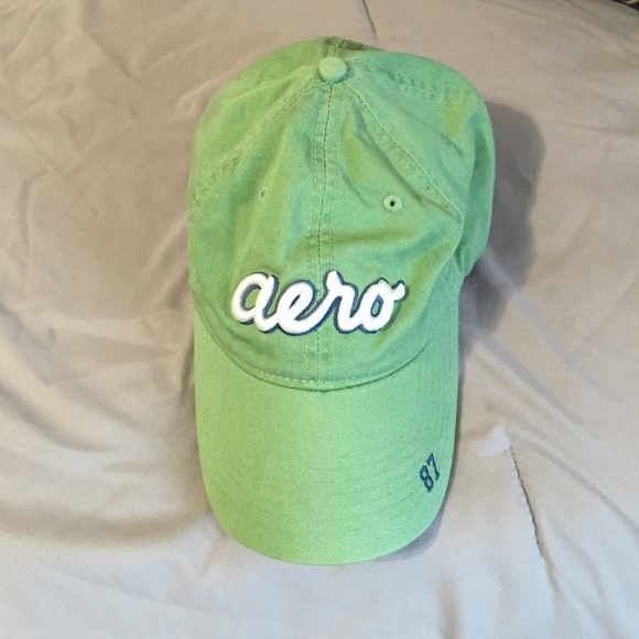 Green baseball cap