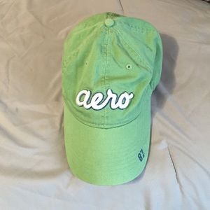 Green baseball cap