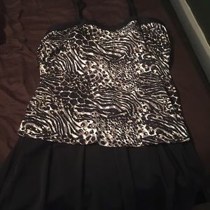 Leopard swim suit