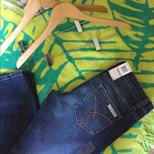 CK Med/Dark Straight Leg w/Flare at hem.